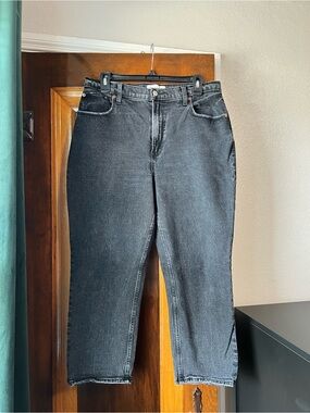 Abercrombie & Fitch Curve Love Ankle Capri Straight Ultra High Rise Denim Jeans
